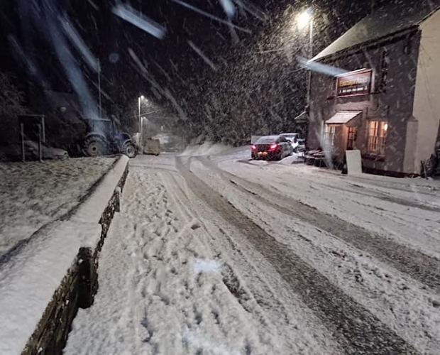 Snow causes chaos across the Countryside